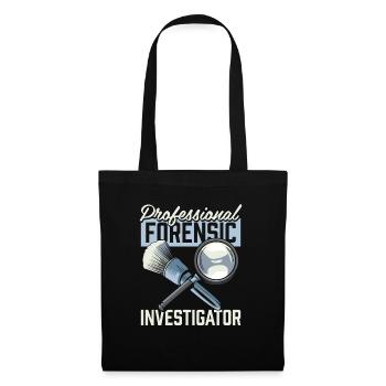 Technicien médico-légal - Sac en tissu - noir - Devant