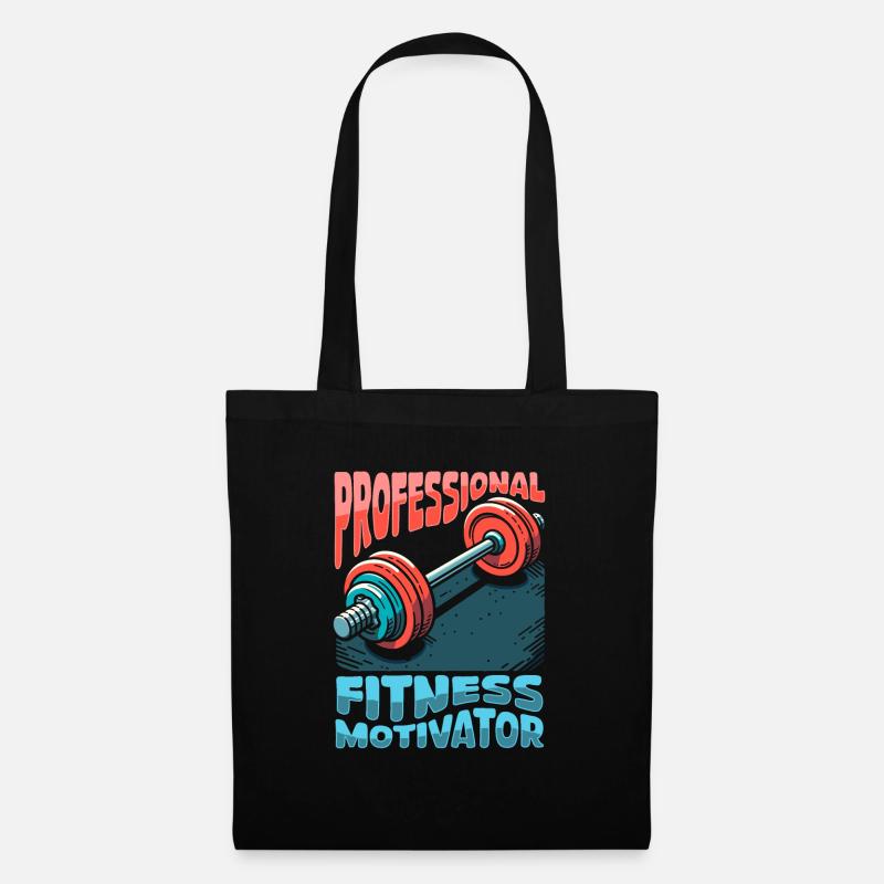 Fitnesstrainer Personal Trainer - Stoffbeutel - Schwarz