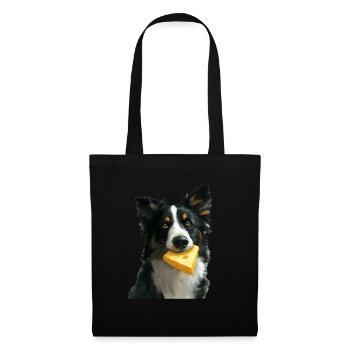 Chien - Sac en tissu - noir - Devant