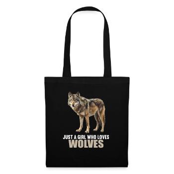 Loups Loup - Sac en tissu - noir - Devant