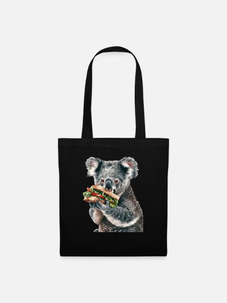 Koala - Stoffbeutel - Schwarz