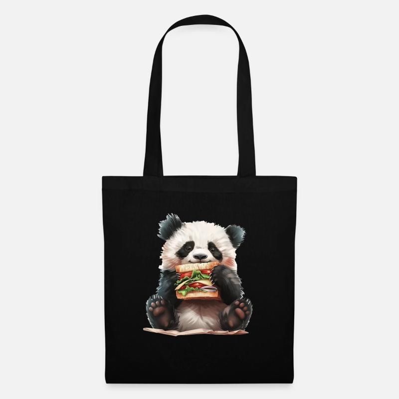 Panda - Torba materiałowa - czarny