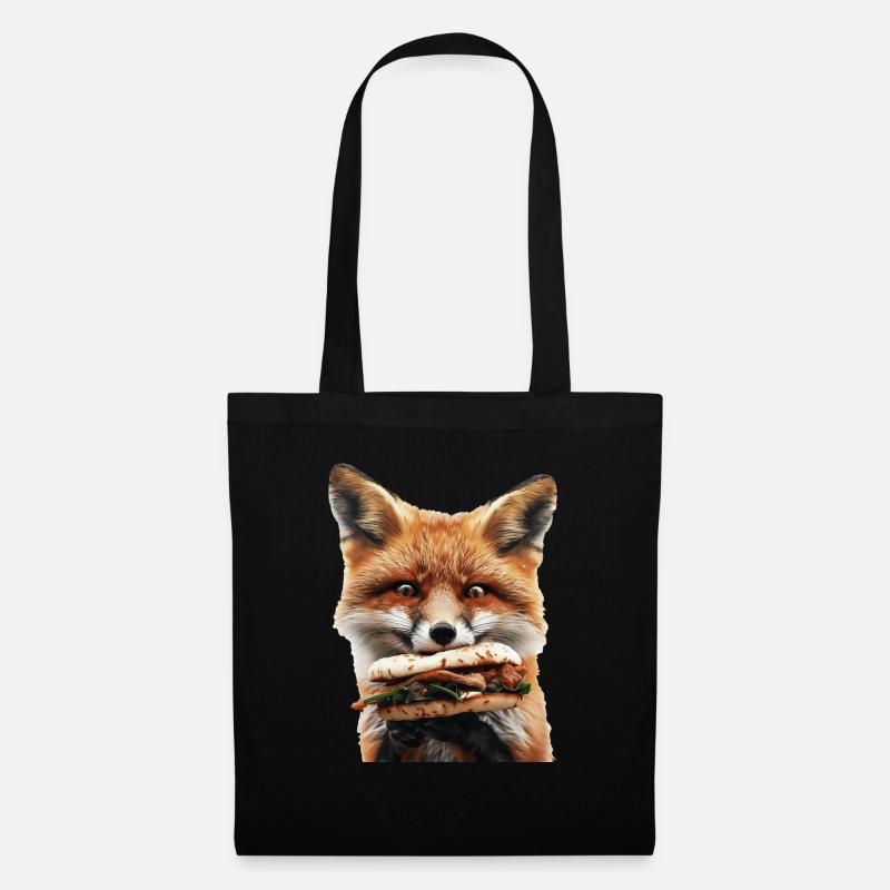Fuchs - Stoffbeutel - Schwarz