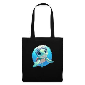 Tortue de mer Meeresschildkröten Meeresschildkröte - Sac en tissu - noir - Devant