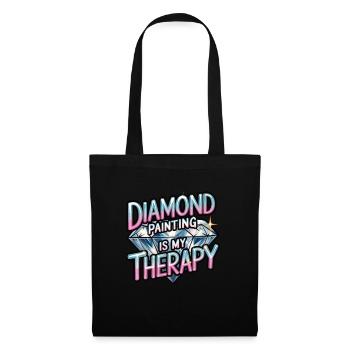 Diamond Painting Diamond Painter - Stoffbeutel - Schwarz - Vorne