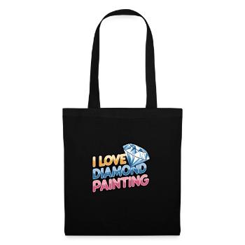Diamond Painting Diamond Painter - Stoffbeutel - Schwarz - Vorne