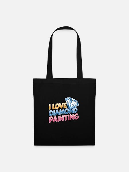 Diamond Painting Diamond Painter - Stoffbeutel - Schwarz