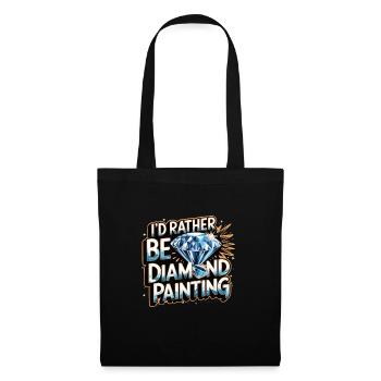 Diamond Painting Diamond Painter - Stoffbeutel - Schwarz - Vorne