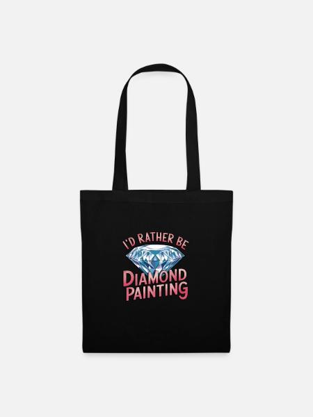 Diamond Painting Diamond Painter - Stoffbeutel - Schwarz