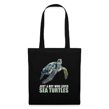 Sea Turtle Meeresschildkröten Meeresschildkröte - Stoffbeutel - Schwarz - Vorne