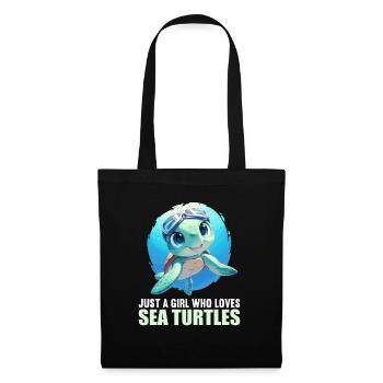 Sea Turtle Meeresschildkröten Meeresschildkröte - Stoffbeutel - Schwarz - Vorne