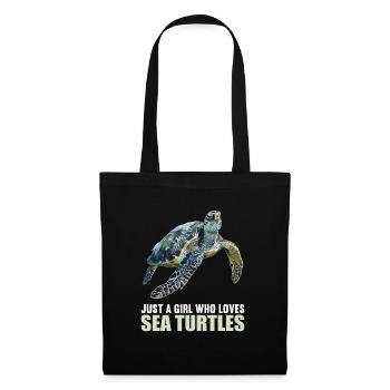 Sea Turtle Meeresschildkröten Meeresschildkröte - Stoffbeutel - Schwarz - Vorne