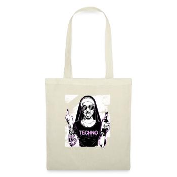Rebellious Nun Techno Party Hardstyle - Sac en tissu - nature - Devant