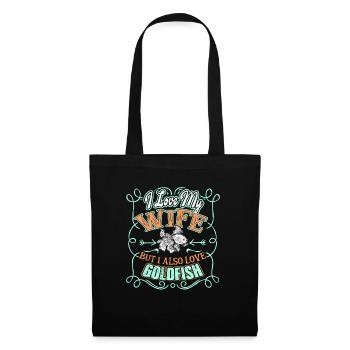 I Love My Wife And Goldfish - Tote Bag - black - Front
