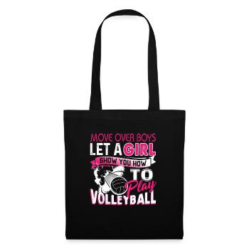 Volleyball Let A Girl Show You How To Play - Tote Bag - black - Front