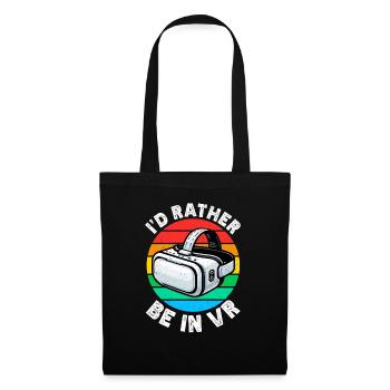 Virtual Reality Athlete Witzer VR Gamer Headset - Tote Bag - black - Front