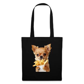 Chihuahua - Sac en tissu - noir - Devant