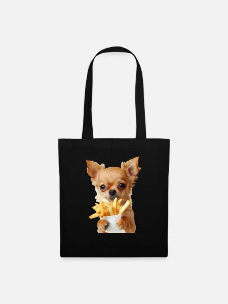 Chihuahua - Stoffbeutel - Schwarz