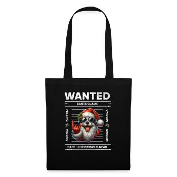 Père Noël Chien Noël Hommes et femmes - Sac en tissu - noir - Devant