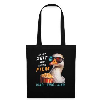 GOOSE C’EST L’HEURE D’ALLER AU CINÉMA - Sac en tissu - noir - Devant