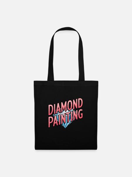 Diamond Painting Diamond Painter - Stoffbeutel - Schwarz