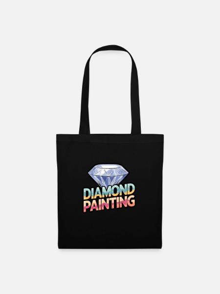 Diamond Painting Diamond Painter - Stoffbeutel - Schwarz