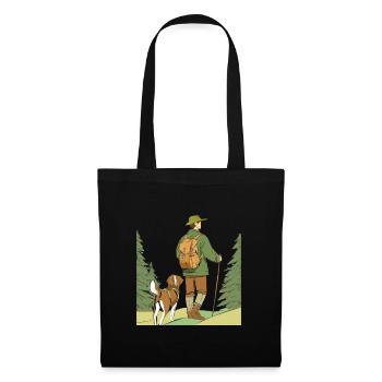 FORESTIER, RANGER, CHASSEUR - Sac en tissu - noir - Devant