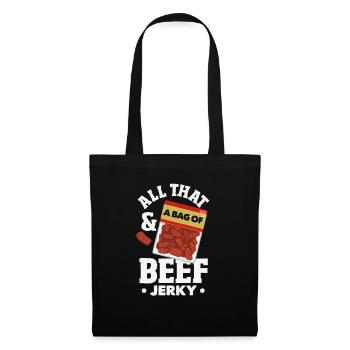Boeuf Jerky Dealer Costume de Boeuf Jerky - Sac en tissu - noir - Devant