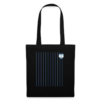 Argentine Cadeau Argentine Drapeau argentin - Sac en tissu - noir - Devant