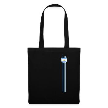 Argentinien Geschenk Argentina Argentine Flagge - Stoffbeutel - Schwarz - Vorne