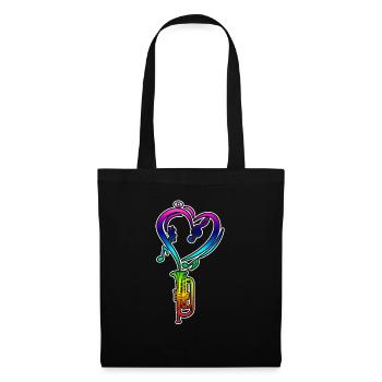 Trumpet Rainbow Colorful - Tote Bag - black - Front