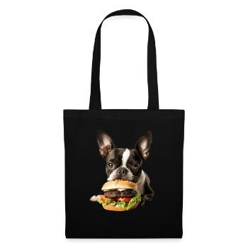 Boston Terrier - Stoffbeutel - Schwarz - Vorne