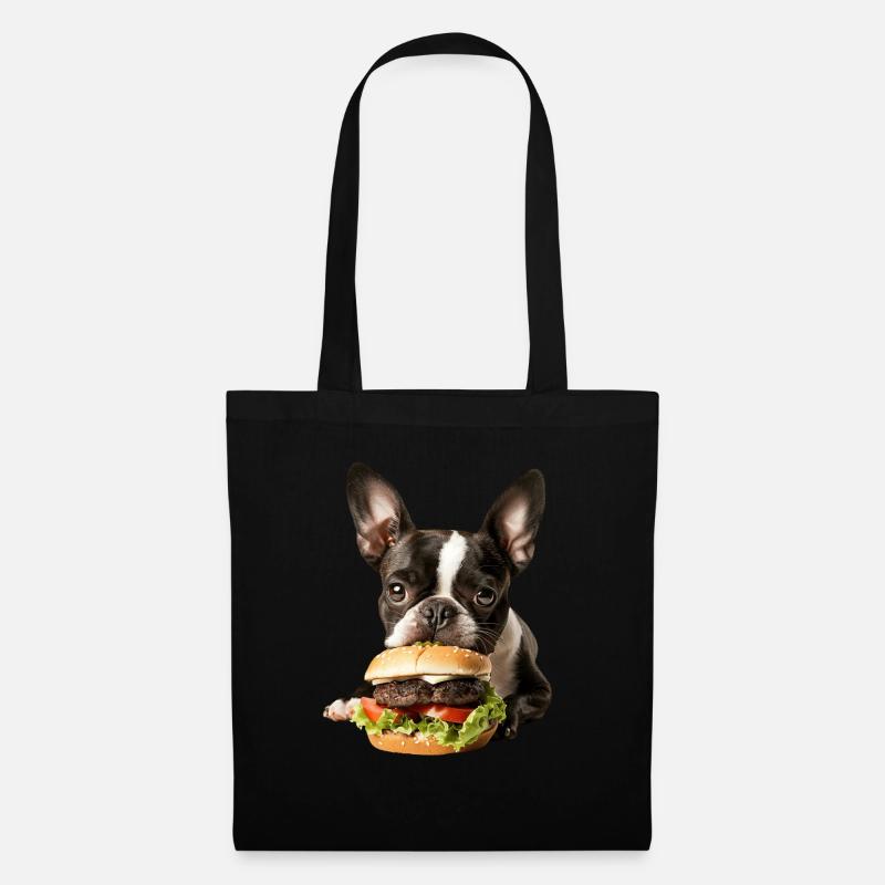 Boston Terrier - Stoffbeutel - Schwarz