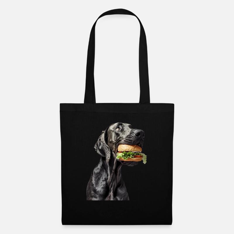 Deutsche Dogge - Stoffbeutel - Schwarz