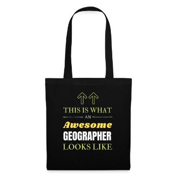 Voici à quoi ressemble un géographe génial - Sac en tissu - noir - Devant