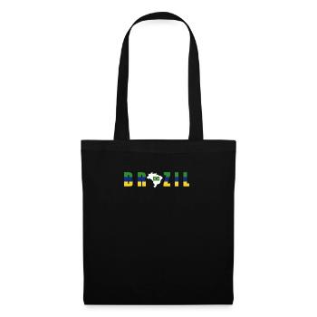 Brasilien Brazil shirt Brasilianer Rio de Janeirao - Stoffbeutel - Schwarz - Vorne