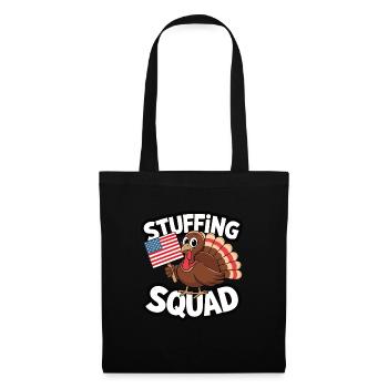 Dinde drôle de Thanksgiving - Sac en tissu - noir - Devant