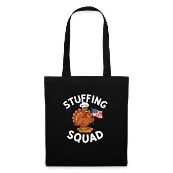 Dinde drôle de Thanksgiving - Sac en tissu - noir - Devant