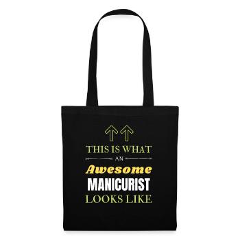 Voici à quoi ressemble une manucure géniale - Sac en tissu - noir - Devant