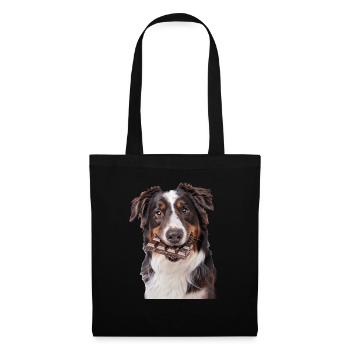 Berger australien - Sac en tissu - noir - Devant