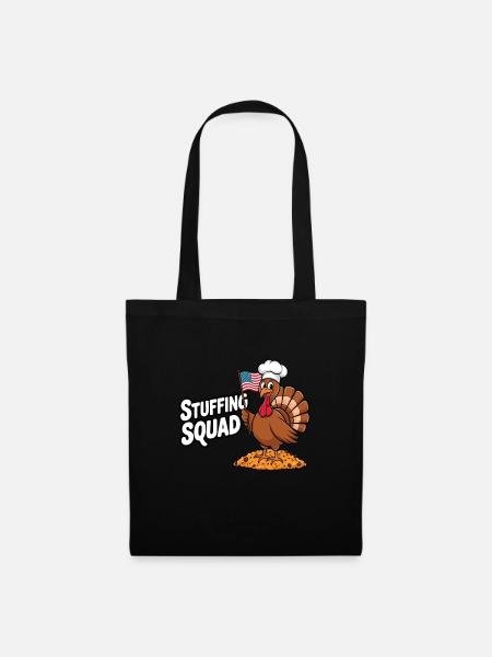 Lustiger Thanksgiving Truthahn - Stoffbeutel - Schwarz