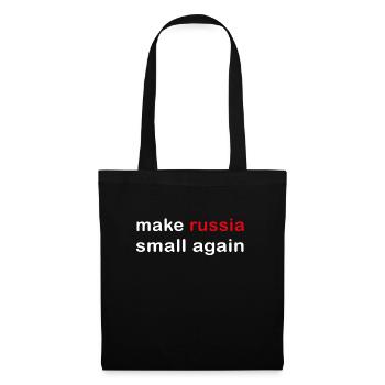 make russia small again - Stoffbeutel - Schwarz - Vorne