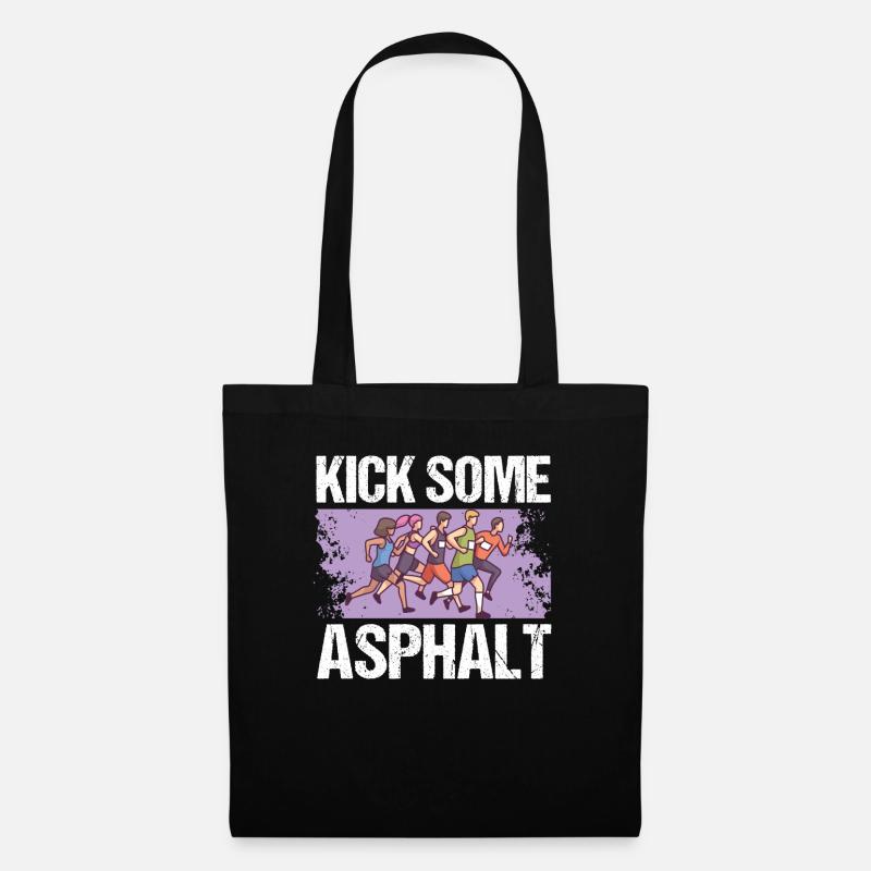 Jogging Kick Un peu de course sur asphalte - Sac en tissu - noir