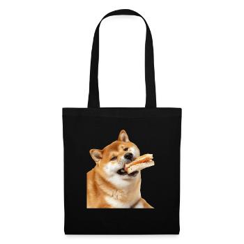Shiba Inu - Stoffbeutel - Schwarz - Vorne