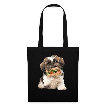 Shih Tzu - Stoffbeutel - Schwarz - Vorne