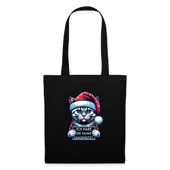 Santa Claus Funny Cats Christmas - Tote Bag - black - Front