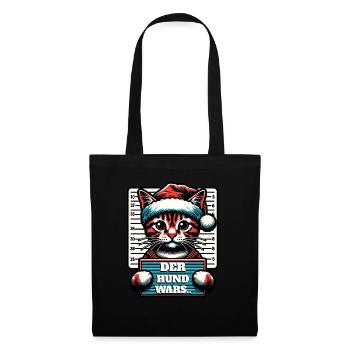 Santa Claus Funny Cats Christmas - Tote Bag - black - Front