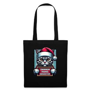 Santa Claus Funny Cats Christmas - Tote Bag - black - Front