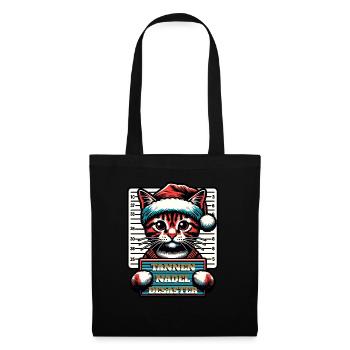 Santa Claus Funny Cats Christmas - Tote Bag - black - Front