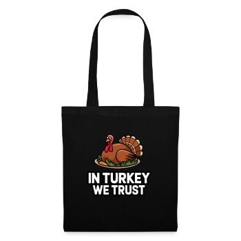 Dinde drôle de Thanksgiving - Sac en tissu - noir - Devant